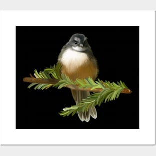 Fantail Chick Posters and Art